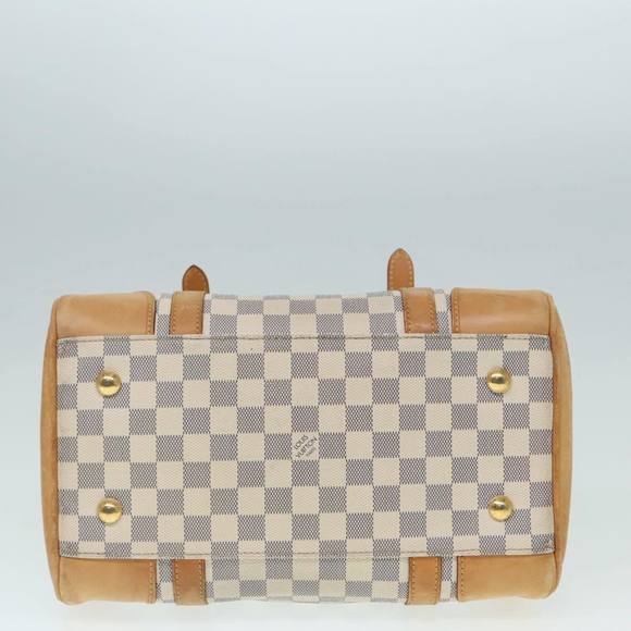 LOUIS VUITTON Damier Azur Berkeley Hand Bag N52001 LV Auth 90984 - Picture 5 of 16
